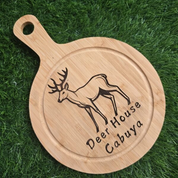 Tabla de picar personalizada de madera grabado laser Costa Rica